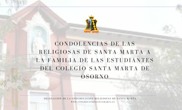 Condolencias- Religiosas de Santa Marta