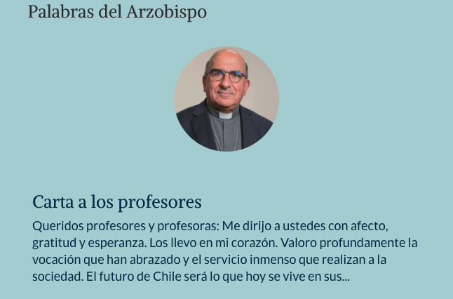 Carta a los Profesores